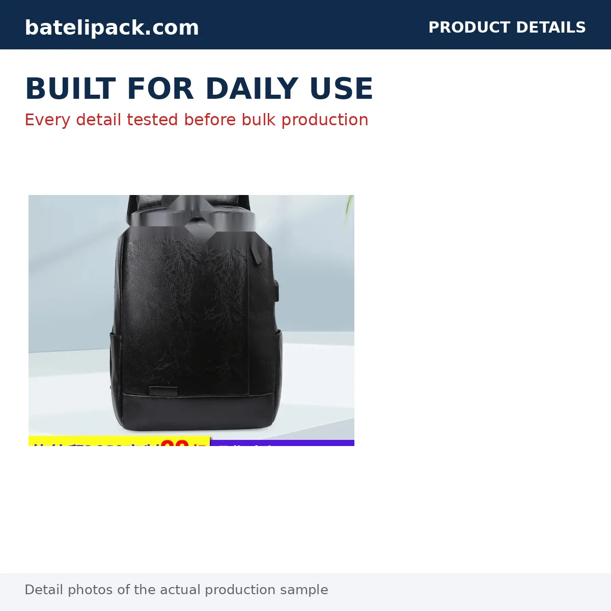 Business Backpack with Padded Laptop Compartment, Sport Use, School Use — Custom Logo & OEM