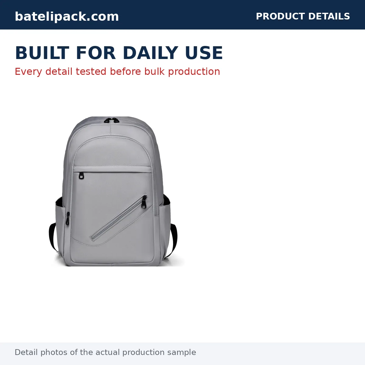 Business Backpack with Large Capacity, Padded Laptop Compartment, Custom Logo — Custom Logo & OEM