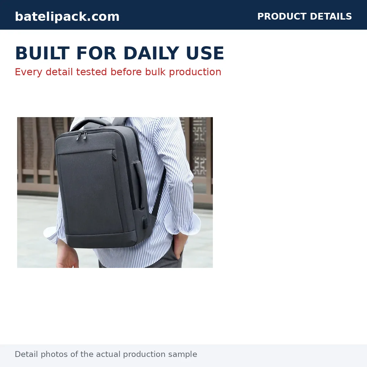 Business Backpack with Large Capacity — Custom Logo & OEM