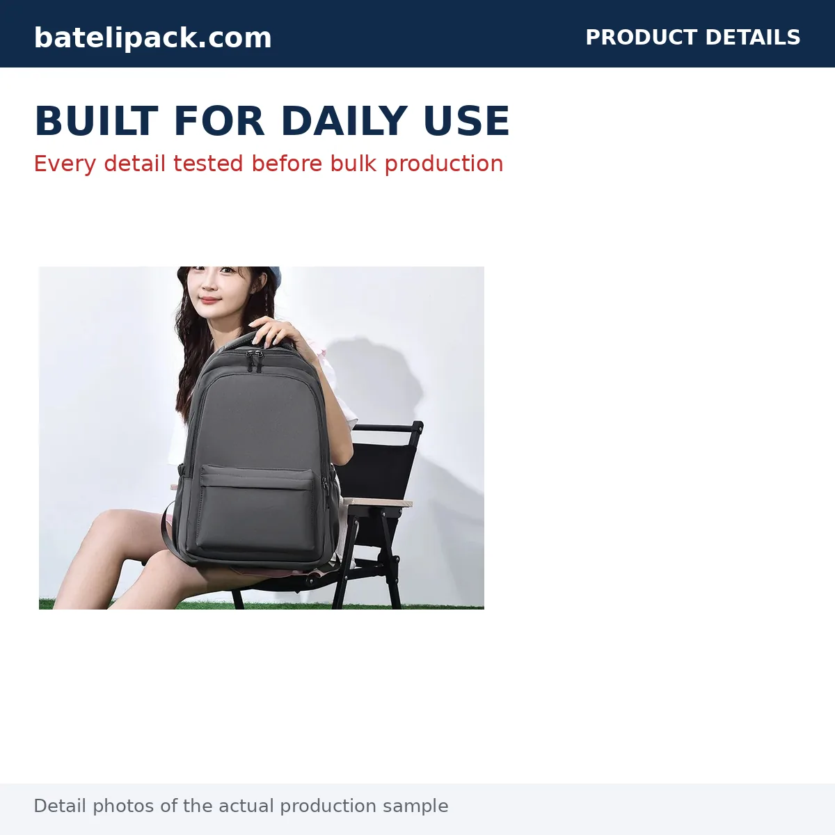 School Backpack — Custom Logo & OEM