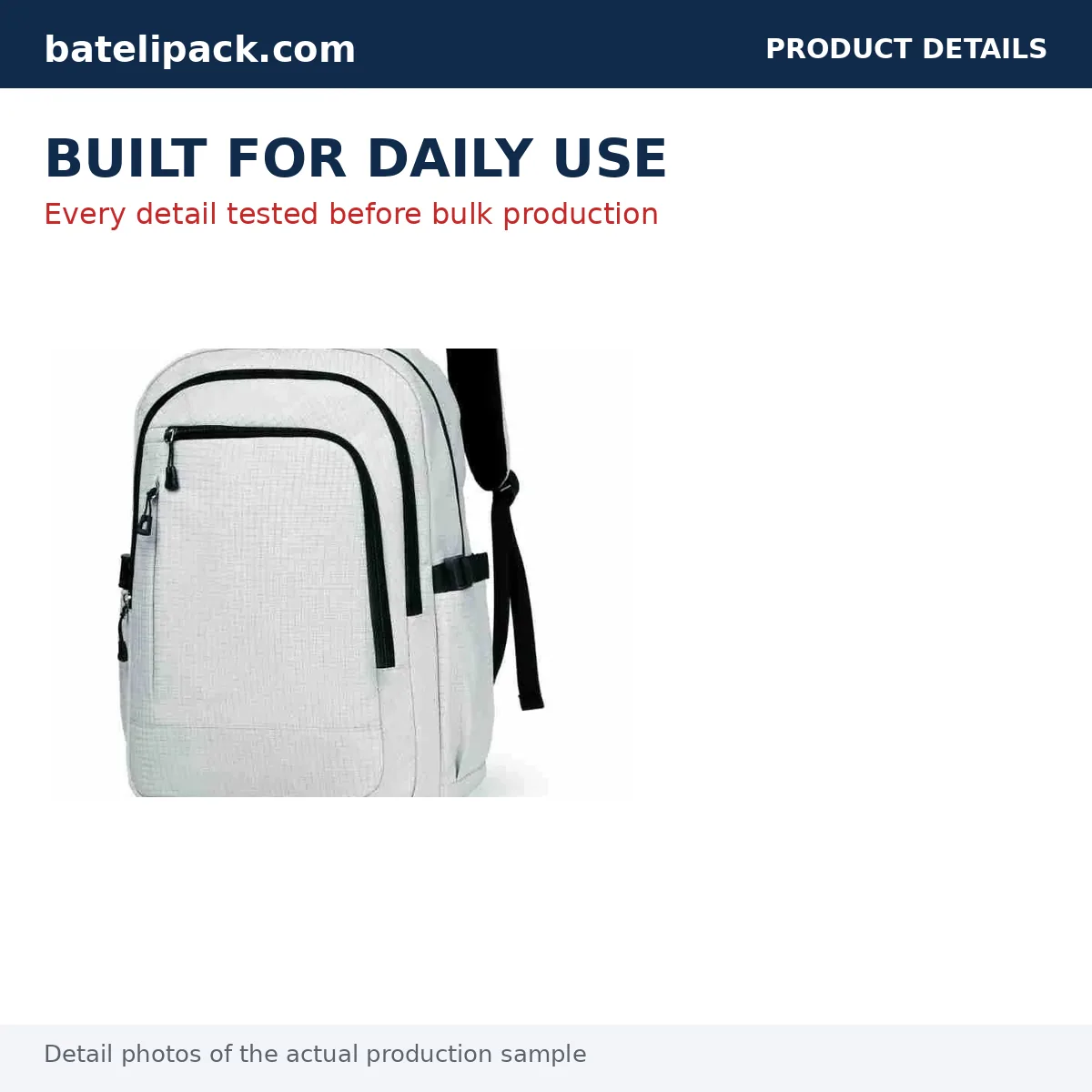 Business Backpack with Padded Laptop Compartment, Travel Use, School Use — Custom Logo & OEM