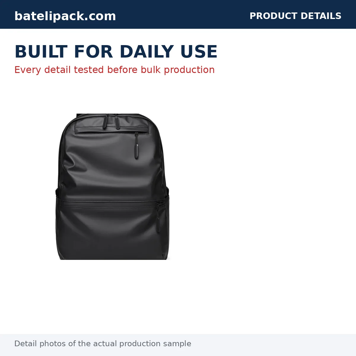 Business Backpack with Padded Laptop Compartment, Lightweight, Custom Logo — Custom Logo & OEM
