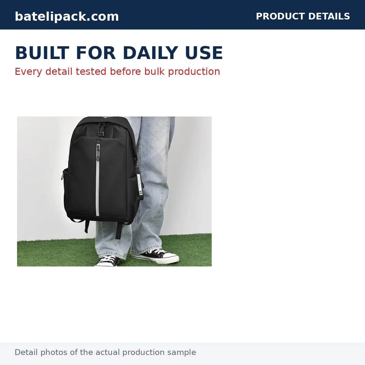 School Backpack — Custom Logo & OEM