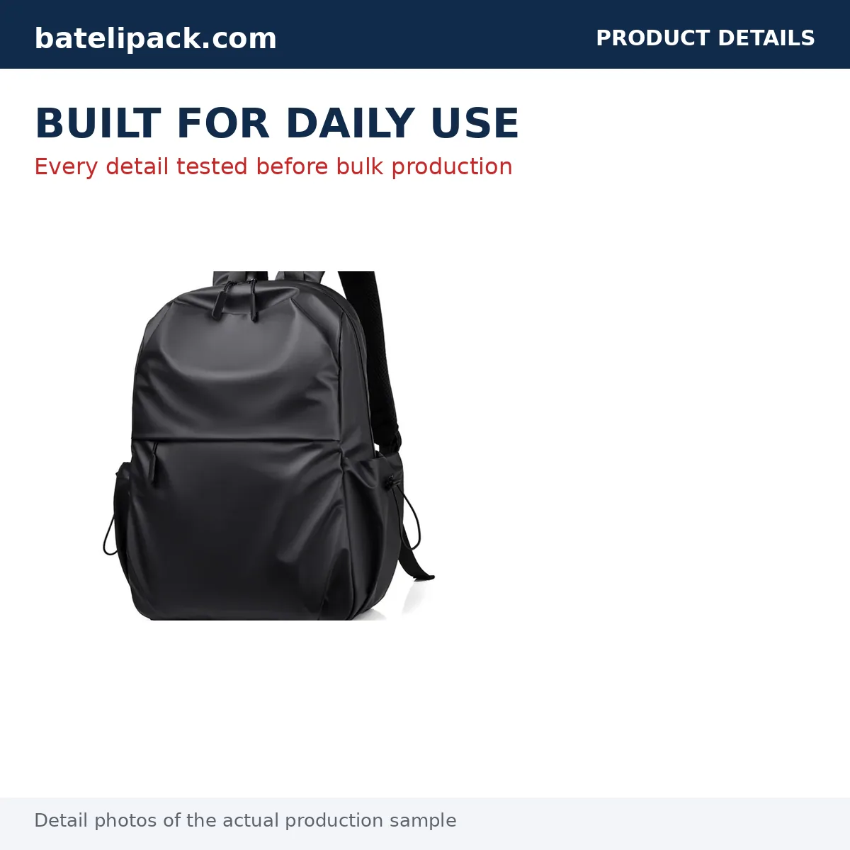 Business Backpack with Large Capacity, Padded Laptop Compartment, Custom Logo — Custom Logo & OEM