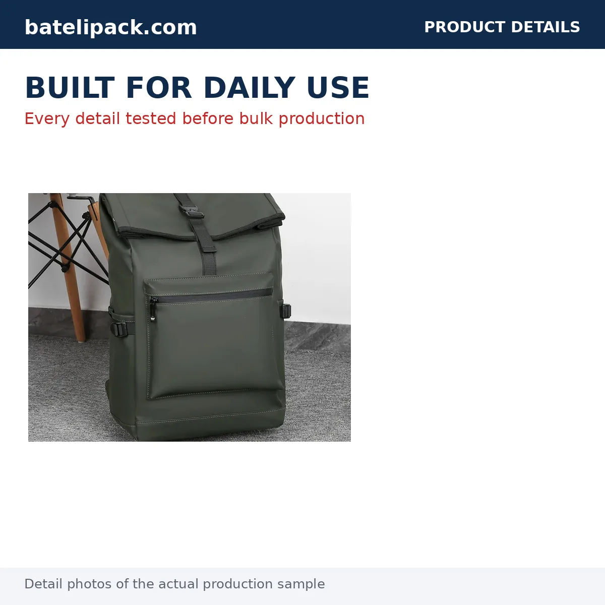Business Backpack with Water-Resistant, Large Capacity, Padded Laptop Compartment — Custom Logo & OEM