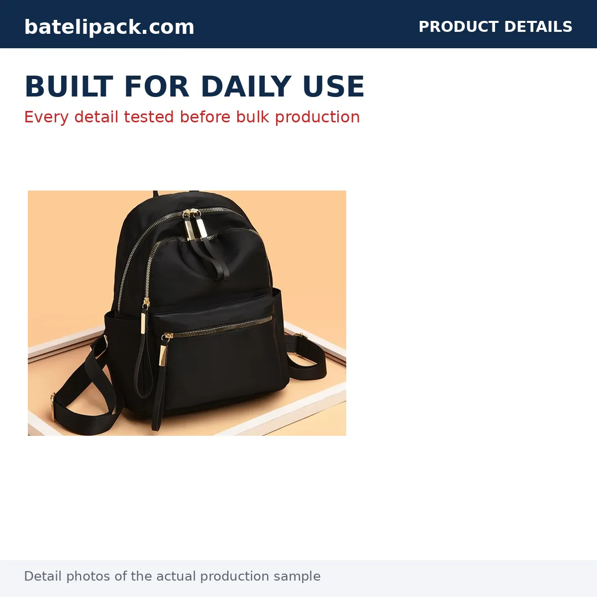 Travel Daypack — Custom Logo & OEM