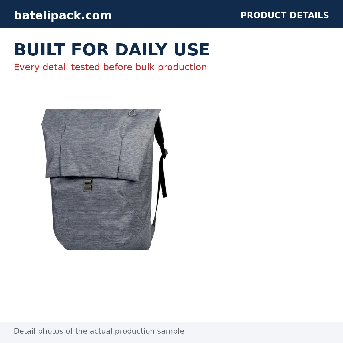 Business Backpack with Large Capacity, Padded Laptop Compartment, Separate Compartments — Custom Logo & OEM