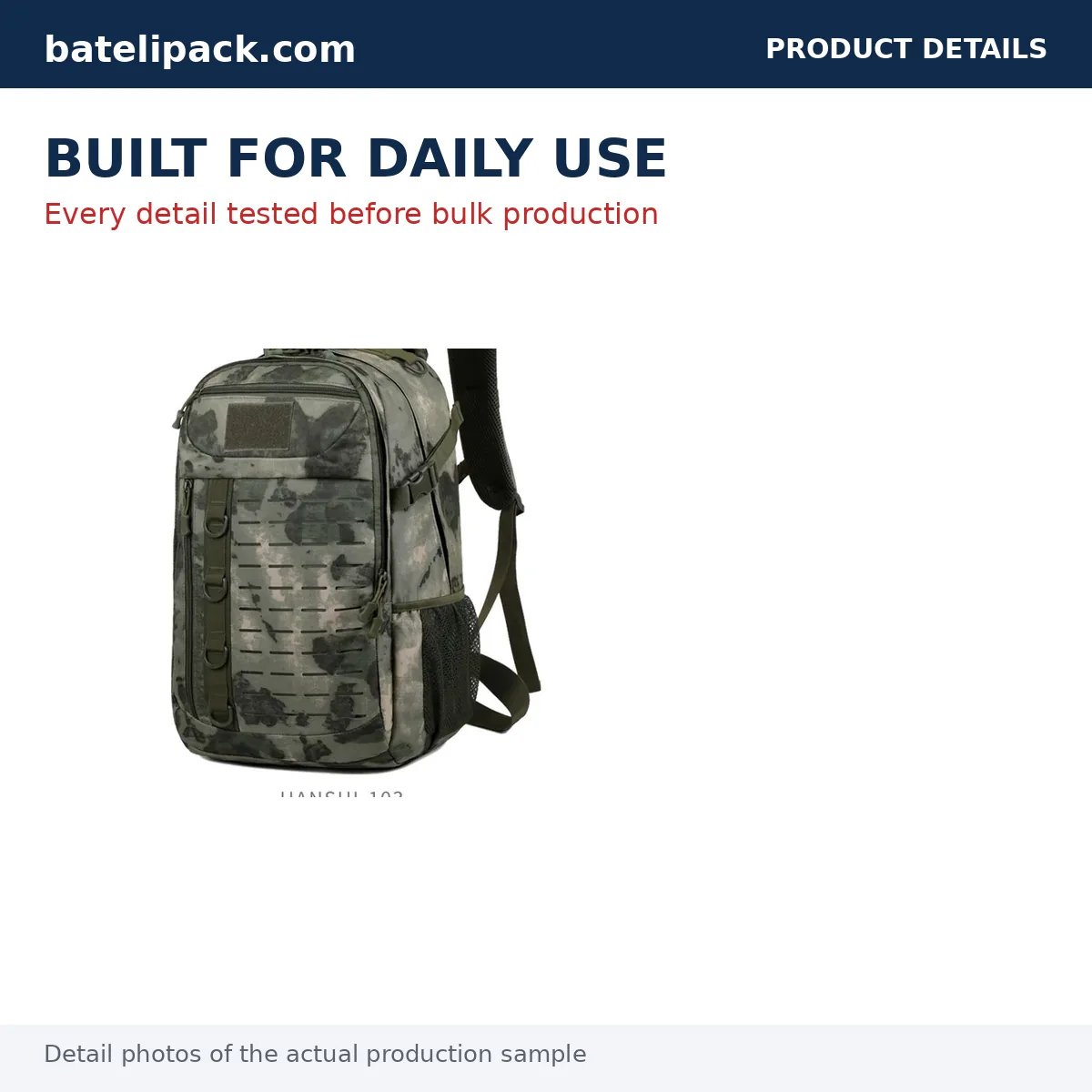 Outdoor Backpack with Large Capacity — Custom Logo & OEM