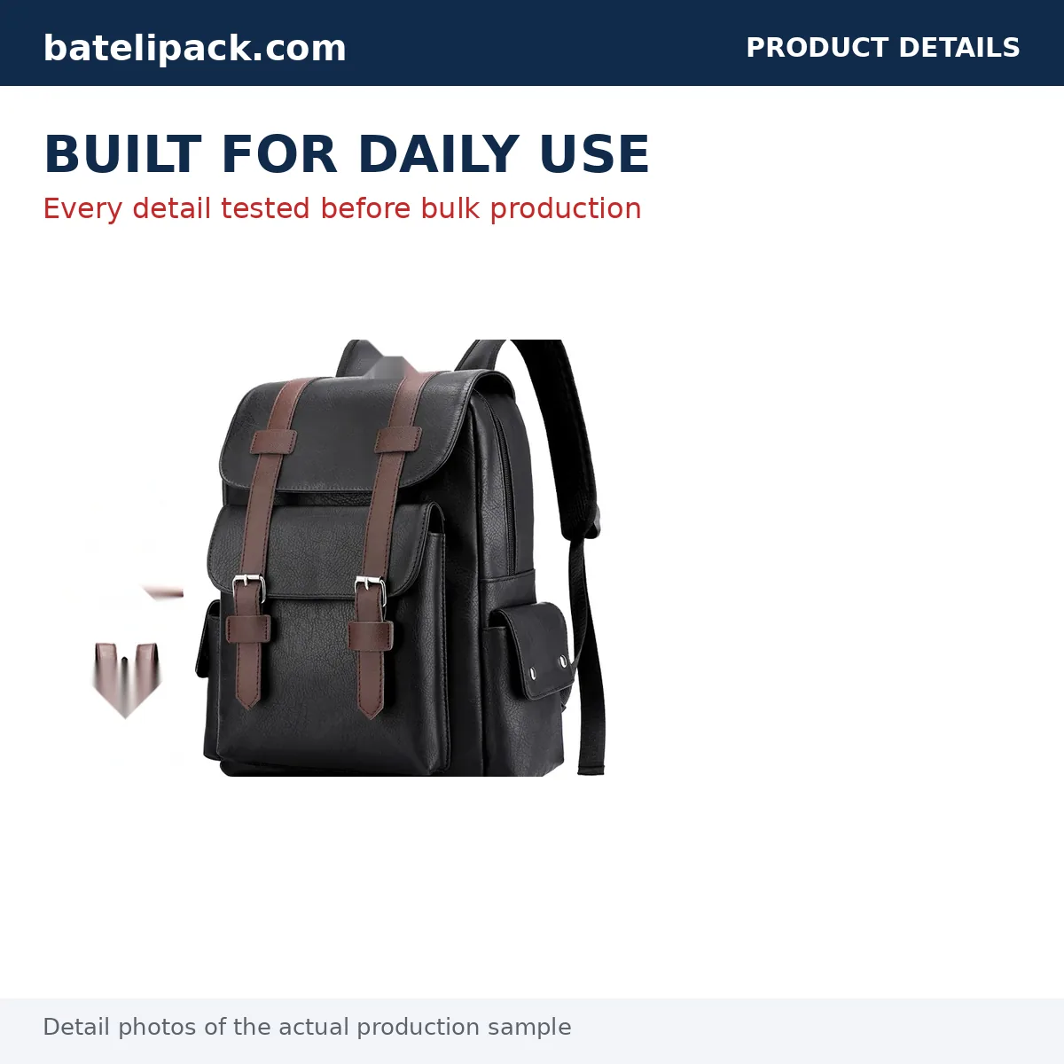 Business Backpack with Water-Resistant, Large Capacity, Padded Laptop Compartment — Custom Logo & OEM