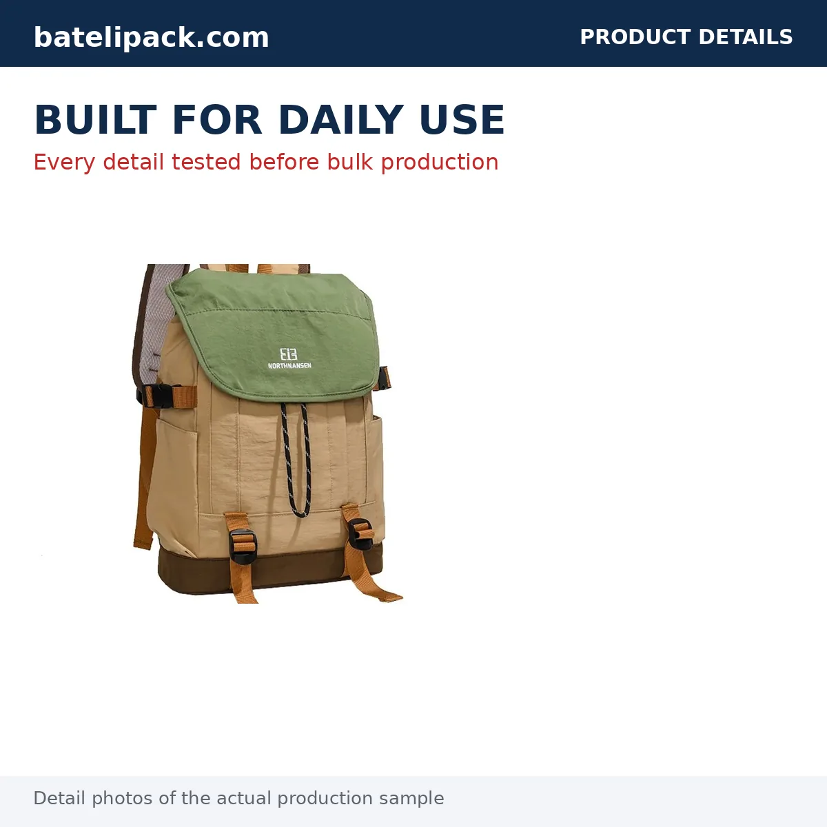 Business Backpack with Large Capacity, Padded Laptop Compartment, Lightweight — Custom Logo & OEM