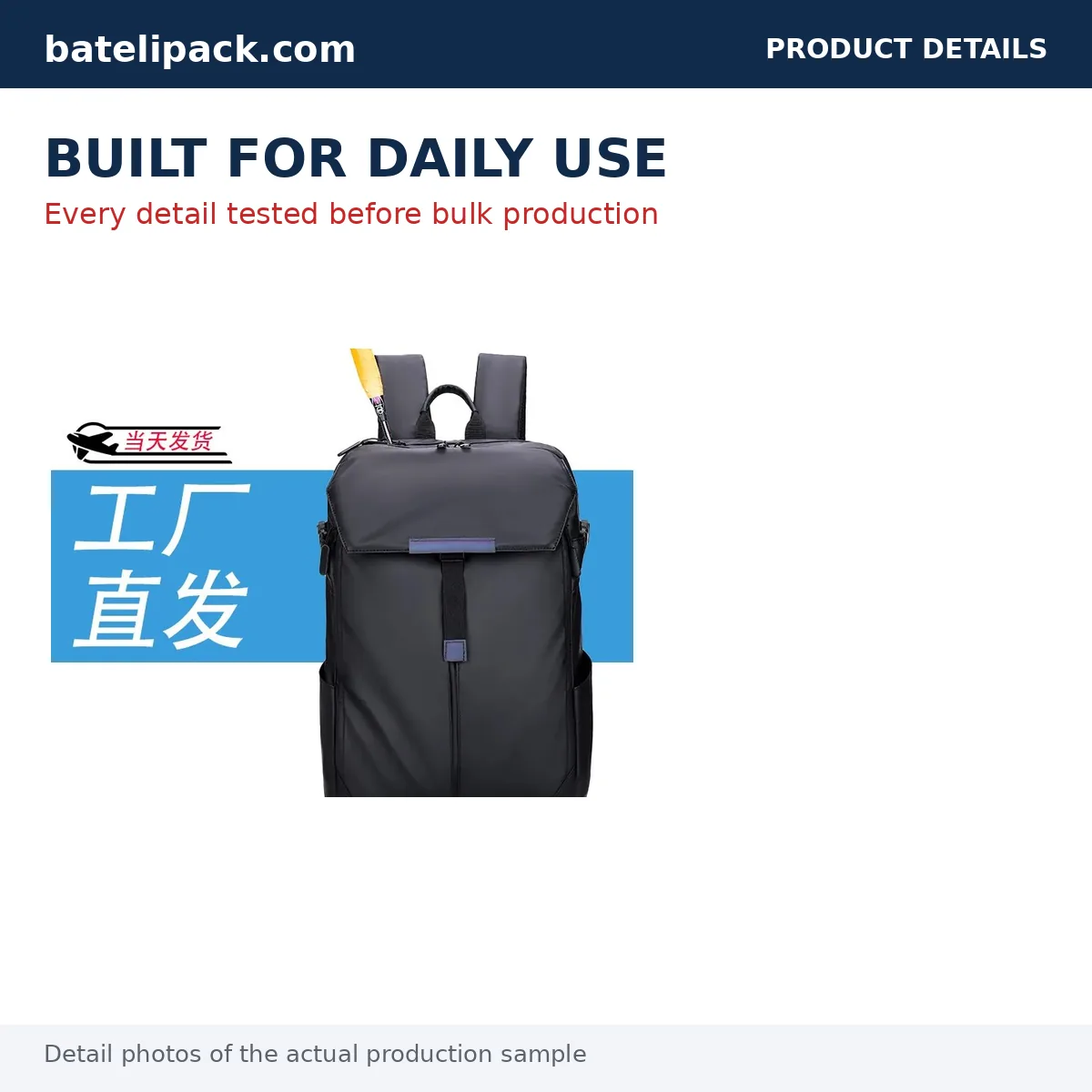 Business Backpack with Large Capacity, Student Use, School Use — Custom Logo & OEM