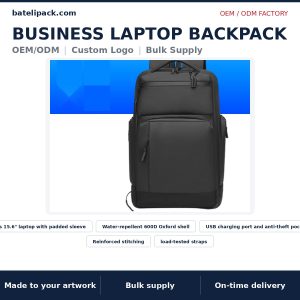 Business Laptop Backpack — Style 009