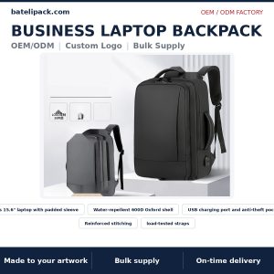 Business Laptop Backpack — Style 012