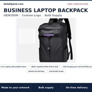 Business Laptop Backpack — Style 020