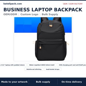 Business Laptop Backpack — Style 025
